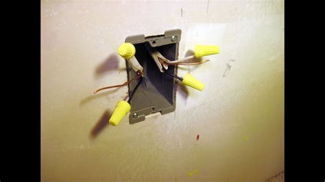 junction box to drywall|drywall mounted electrical box wings.